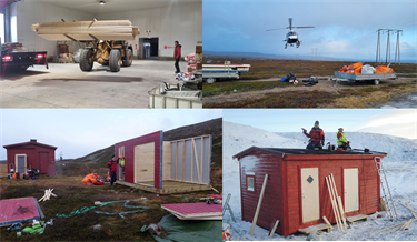 Nytt uthus til COATs feltstasjon i Komagdalen